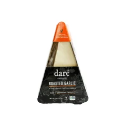 Darë Vegan Cheese - Roasted Garlic Plant-Based Vegan Cheese Wedge