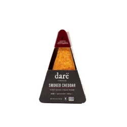 Darë Vegan Cheese - Smoked Cheddar Plant-Based Vegan Cheese Wedge