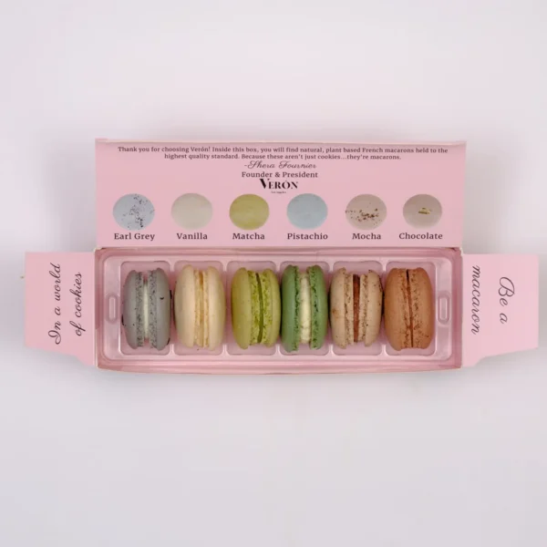 Verón - Plant Based French Macarons - Patisserie 6 Pack Box